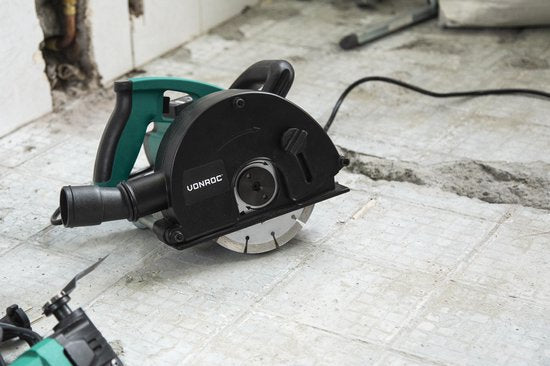 VONROC Muurfrees – max. 29 mm Sleufbreedte – 1700 W – Ø150 mm – Zwart
