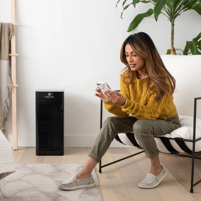 Medify MA-40 Air Purifier with H13 True HEPA Filter Black