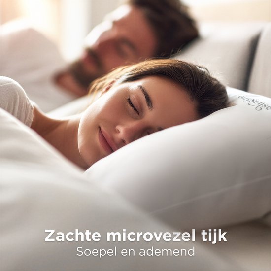 CozySense® Hoofdkussen - Set van 2 - 50x70 CM - Ademend Slaapkussen met Zachte Microvezel Hoes - Hotel Kussen - Pillow - Voor Zij-, Buik- en Rugslapers