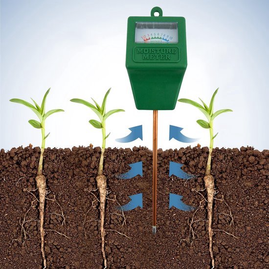 TIKKENS® Vochtmeter Bodem Planten - Vochtigheidsmeter Bloemen/Planten - luchtvochtigheidsmeter - tuinartikelen / accessoires