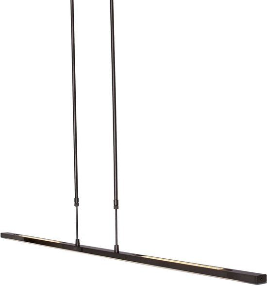 Hanglamp Steinhauer Zelena 1482ZW, Zwart, Uitschuifbaar, Hoogte verstelbaar, Lengte 122cm, Breedte 3cm, Materiaal: Elektronica, Kunststof, Metaal