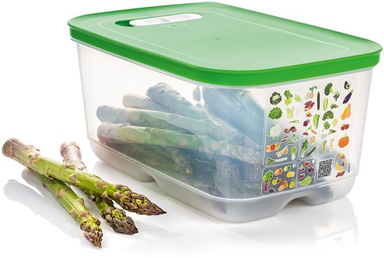 Tupperware Fridge Smart 4,4l - Vershoudbakjes - BPA-vrij - Voorraadpot - Lunchbox - Plastic Bakjes - Voedselcontainer - Voedsel blijft 2 keer langer vers