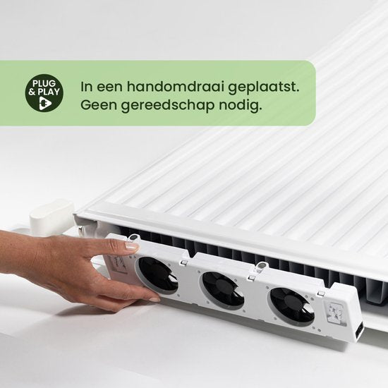 SpeedComfort Radiator Ventilator Duo Set – Bespaar Tot 22% Energie – Sneller Verwarmen – Fluisterstil