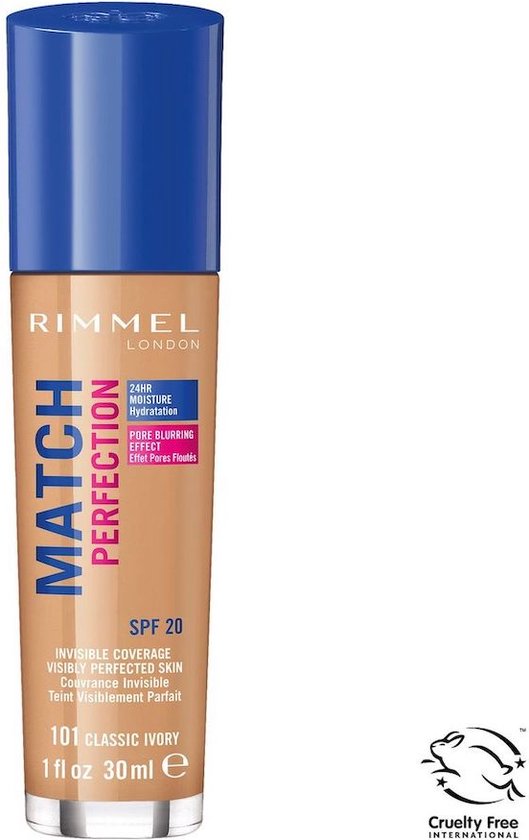Rimmel Match Perfection Foundation - 101 Classic Ivory