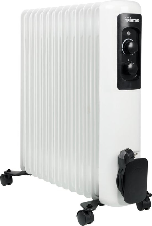 Tristar Elektrische Kachel KA-5183 - Oliegevulde radiatorkachel - 3 warmtestanden - Instelbare thermostaat - 13 ribben - Wit