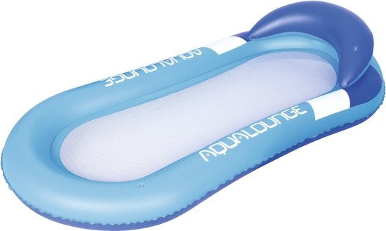 Bestway Opblaasbaar Loungebed met Netbodem - 160 x 84 CM - Max. 90KG - Incl. Reparatiesticker - Vinyl - Rood of Blauw