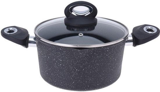 Excellent Houseware Braadpan Met Deksel - Ø20Cm - Gesmeed Aluminium