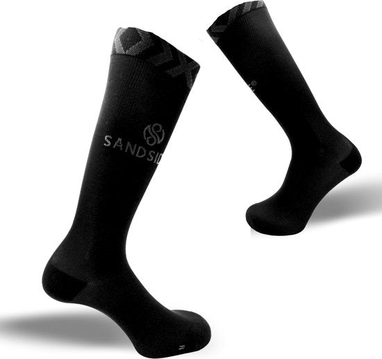 Sandside Compressiekousen Premium Dagelijks Gebruik - 2 Paar - Steunkousen Vrouwen en Mannen - Compressie sokken - Hardloopsokken - Sportsokken - Maat 36-40 S/M
