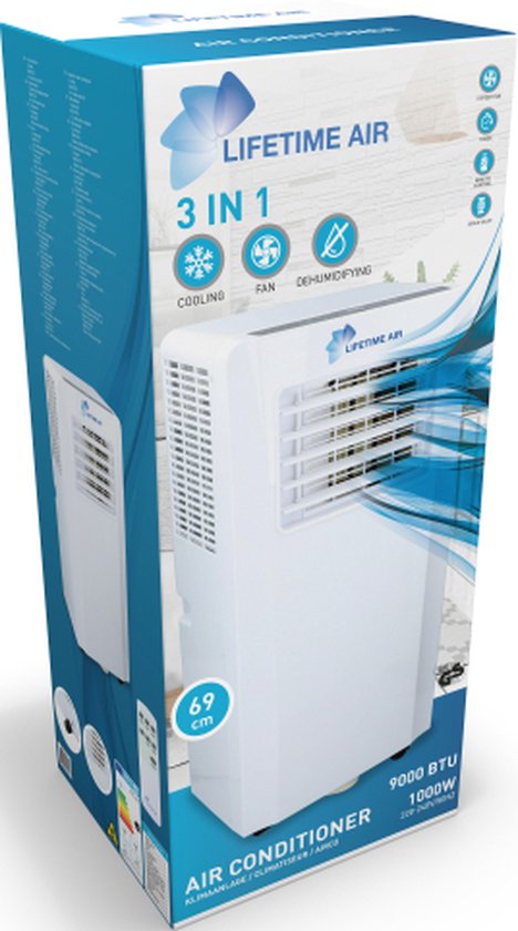 Lifetime Air Airco 3-in-1 - 1000 W - Afstandsbediening - Timer