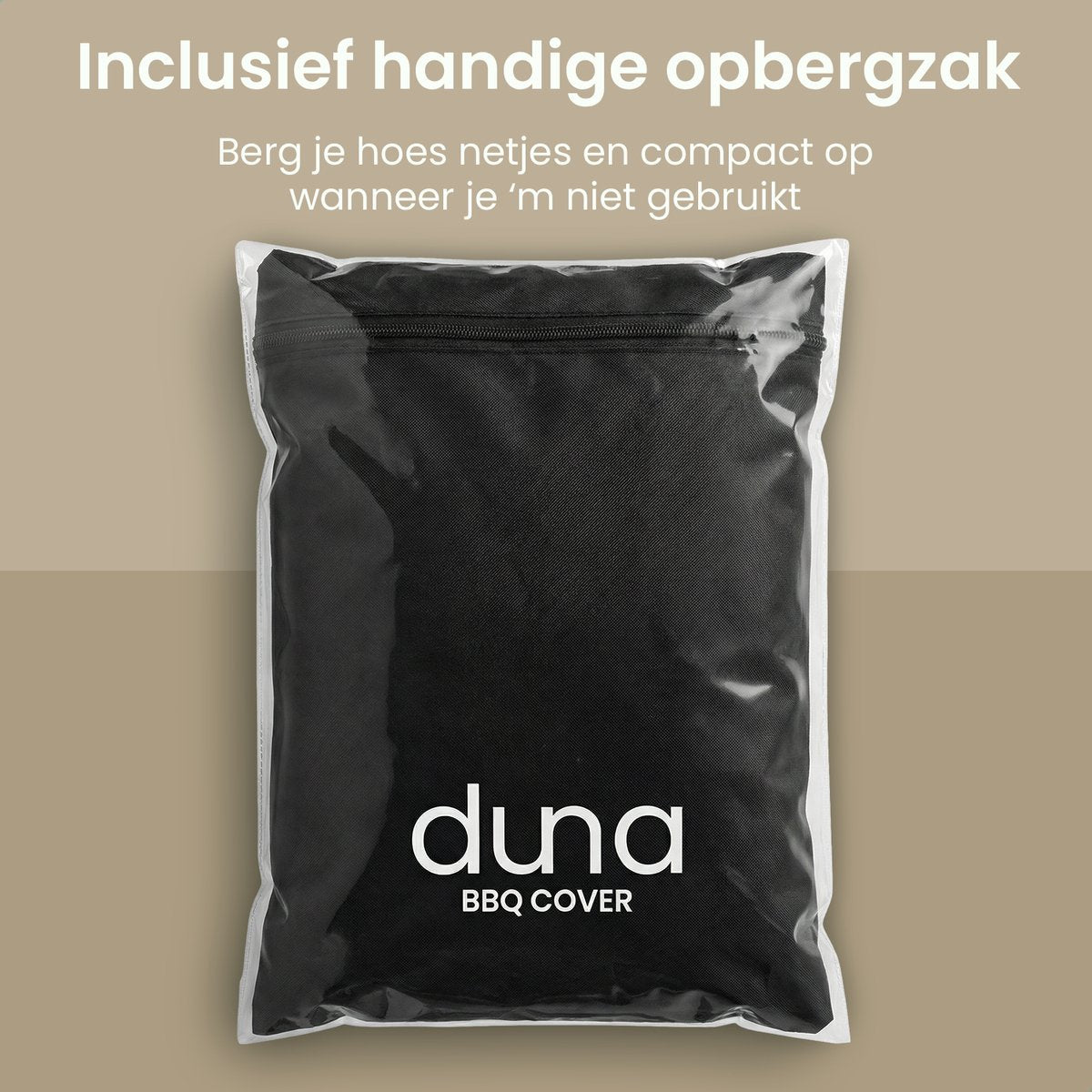 Duna BBQ Hoes Waterdicht - Zwart - 130 x 70 x 120 cm - Oxford 420D, UV-Bestendig