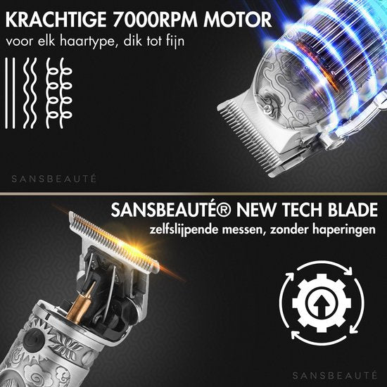 Professionele Draadloze 4-in-1 Tondeuse - Tondeuse Mannen Hoofdhaar - Cheveux Haar - Haartrimmer - Kapper Haar Machine - Haartondeuse - Trimmer Baard - Barber Hair Clipper - Kapper Buddha Trimmer - Kappersset