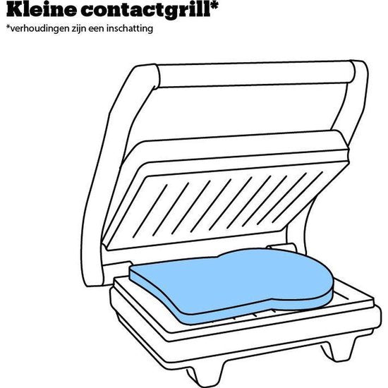 Tristar Contactgrill - GR-2846 - 700W - Tosti apparaat - 22,5x14cm bakoppervlak - Aluminium