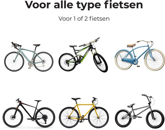 Fietshoes voor 1 tot 2 fietsen - 100% waterdicht - Fiets - Beschermhoes - Fietshoezen - Regenhoes - Cover - Zwart - Extra sterk - Luft