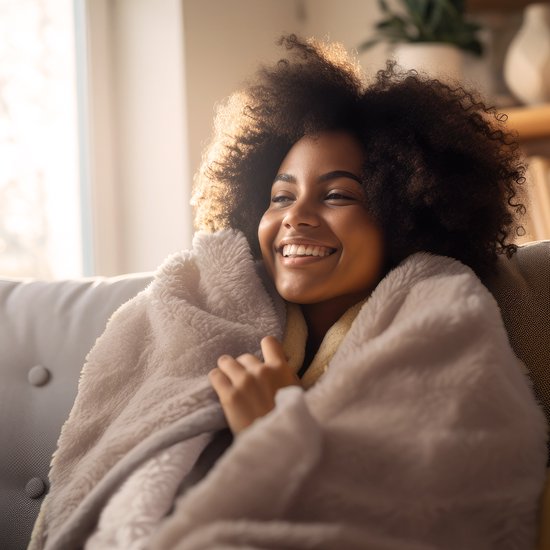 Auronic Elektrische Deken - Warmtedeken - Sherpa Fleece - 9 Warmtestanden - 180x130 - 1 persoons - Taupe