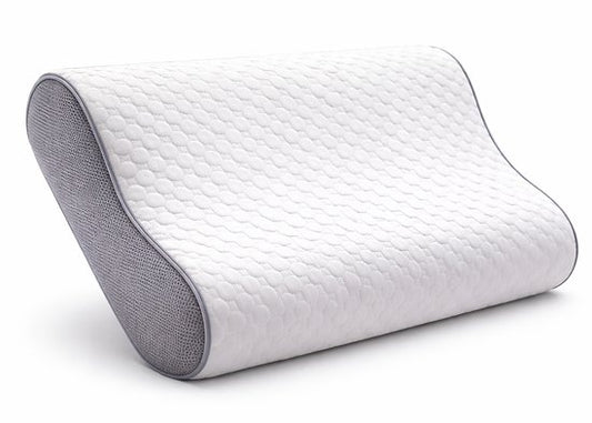 Sleeptight Ergonomisch Hoofdkussen Nekklachten - Anti Snurk kussen Orthopedisch - Verkoelend Apneu Kussen – Medium Zacht Traagschuim - Zijslaper - 60x40x12cm