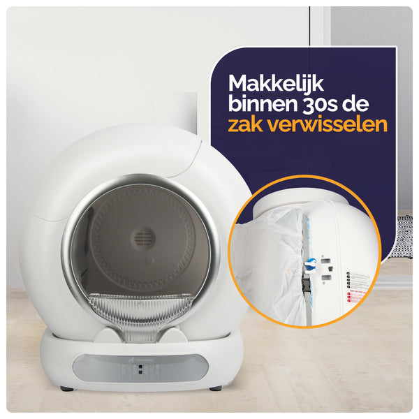 Viervoeter Fresh 3 Zelfreinigende Kattenbak - Met App - Deodorizer - Slimme Sensoren