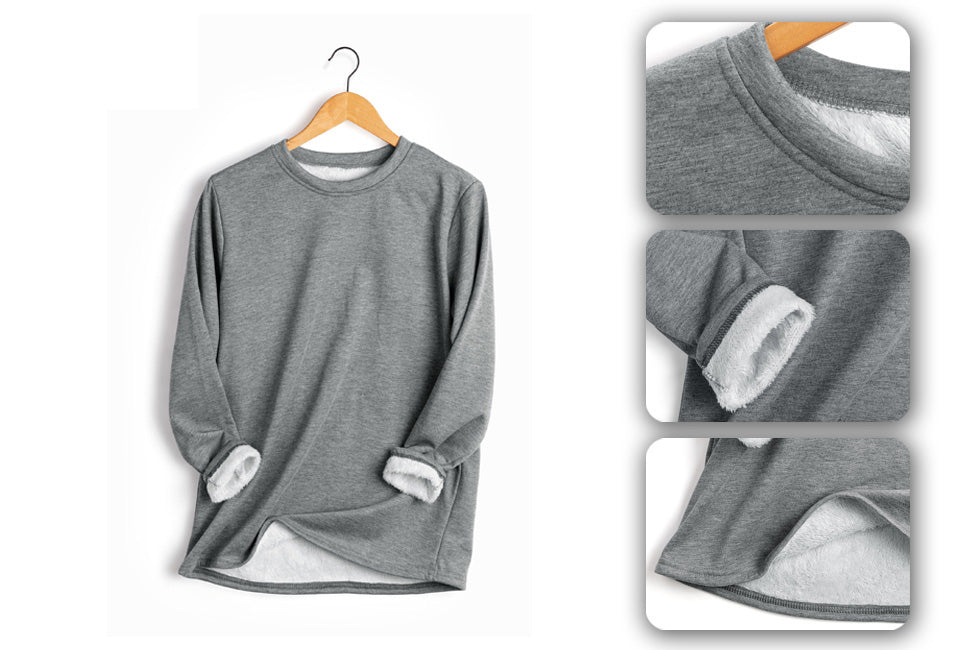 Milanoro knusse fleece tuniek - 2XL - Donkergrijs -