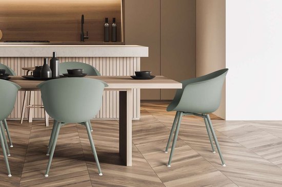 Feel Home Luxe kuipstoel voor buiten set van 2 – MOSS Grey – 52,5 × 58,5 × 80 cm