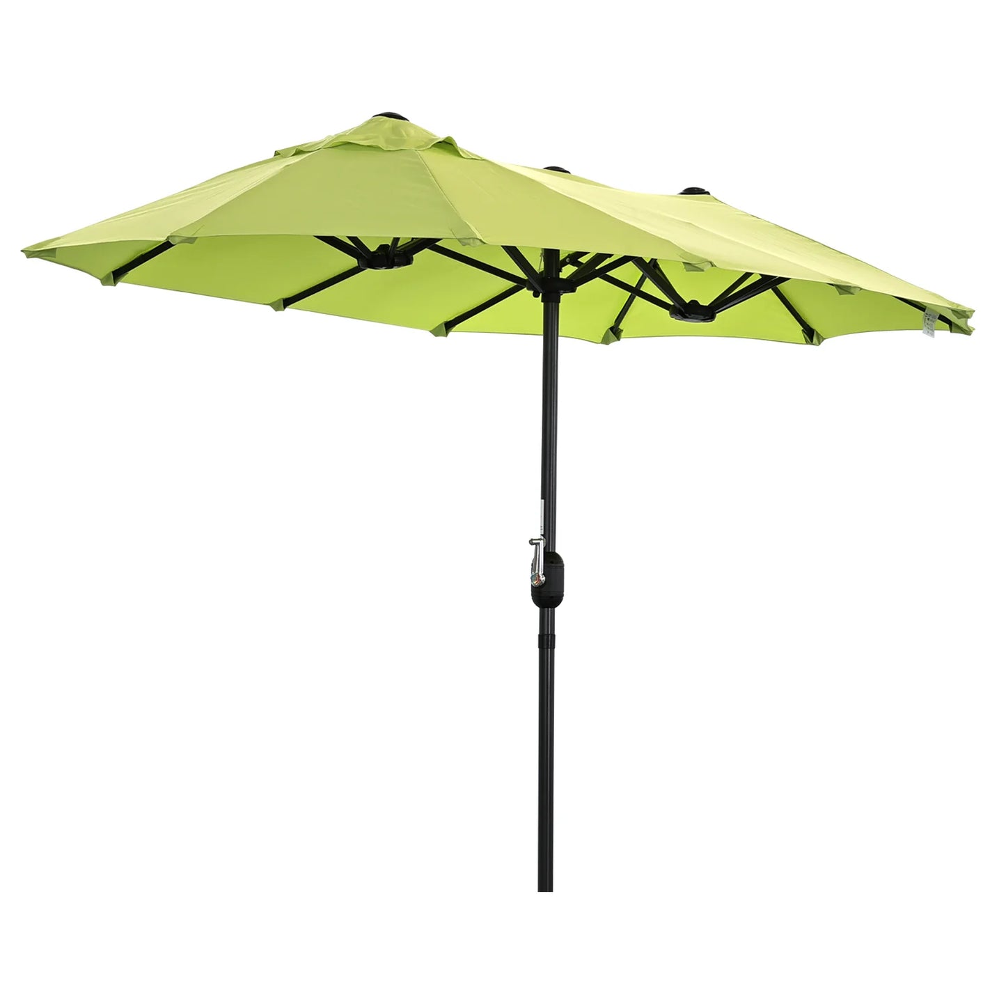 Angel Living 297×153 cm Dubbele Tuinparasol Beige – UPF 50+, Ovaalvorm, Handslinger