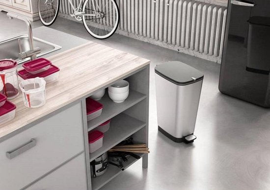Kis Chic Bin - Prullenbak - 30 Liter Inhoud - Geurvrij Ontwerp - Steel