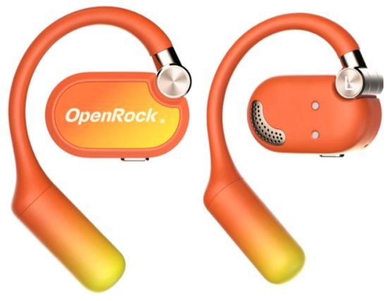 OpenRock - X Orange - Draadloze Open-Ear Hoofdtelefoon - Bluetooth - Lange batterij - Ruisonderdrukking - draadloos - TubeBass™ Technologie