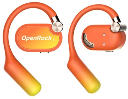 OpenRock - X Orange - Draadloze Open-Ear Hoofdtelefoon - Bluetooth - Lange batterij - Ruisonderdrukking - draadloos - TubeBass™ Technologie