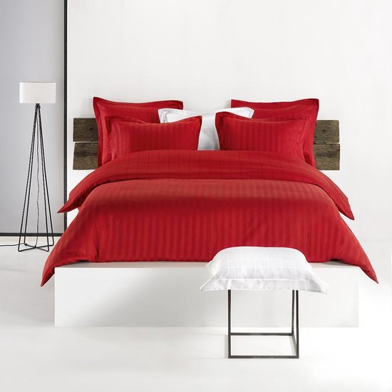 De Witte Lietaer Dekbedovertrek Katoen Satijn Zygo - Hotelmaat - 260 x 240 cm - Rood