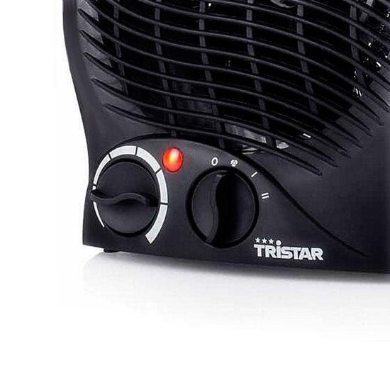 Tristar Elektrische campingkachel KA-5037 - Ventilatorkachel - 2 warmtestanden 1000|2000 Watt - Voor kleine ruimtes - Zwart