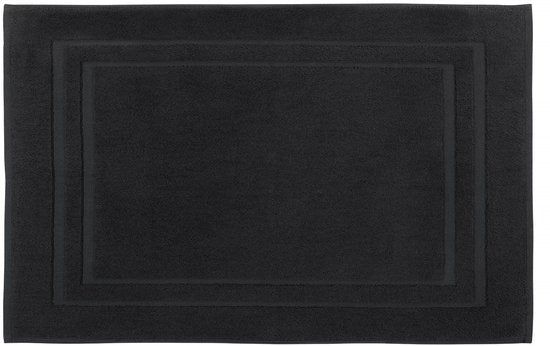 DoubleDry Hotel Badmat 50 x 80 cm – 100% Katoen – Zacht en Absorberend – Zwart