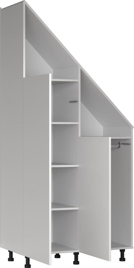 Vdd Schuine Wandkast - Wit - Opbergkast voor Schuine Wanden
