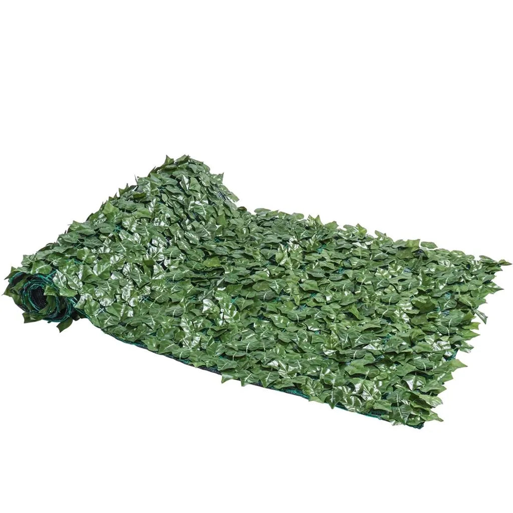 Yaheetech Kunsthaag 300 x 100 cm - Groen - Kunstmatige Klimop Privacy Scherm voor Balkon en Tuin