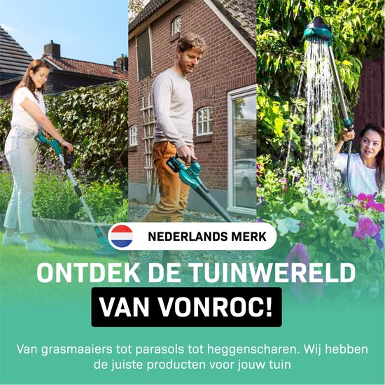 VONROC Dompelpomp/Waterpomp 300W – 6500l/h – Voor schoon en licht vervuild water – Met vlotter