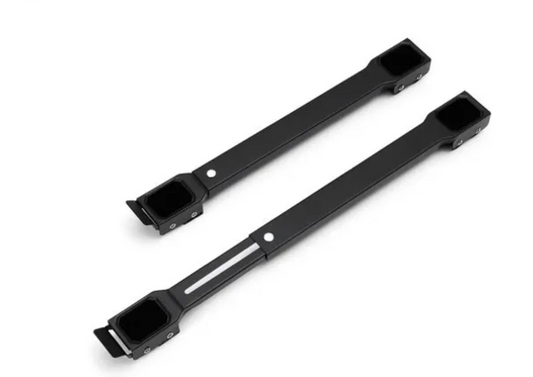 Brasq Verstelbare Meubelroller Zwart 45-72 x 10 x 3,6 cm - Transportroller tot 300 kg