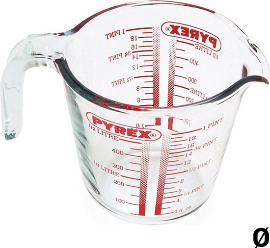 PYREX - Maatbeker - 0,5 liter - Classic Prepware