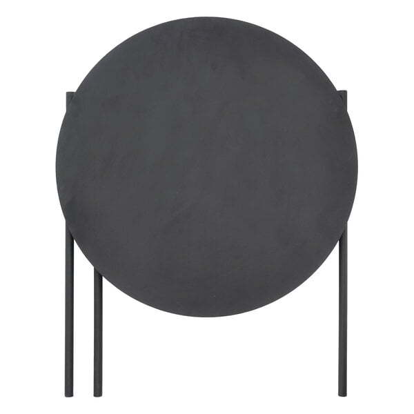 Zone Denmark Disc Bijzettafel – Opvouwbaar – Zwart – Ø 70 x 72 cm