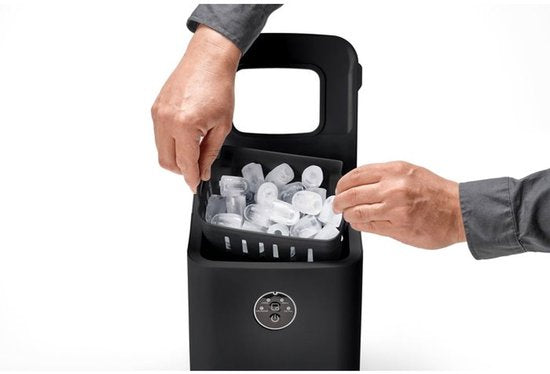Solis Ice Cube Express IJsblokjesmachine - Snel ijs in 8 minuten - Zwart - 1 liter