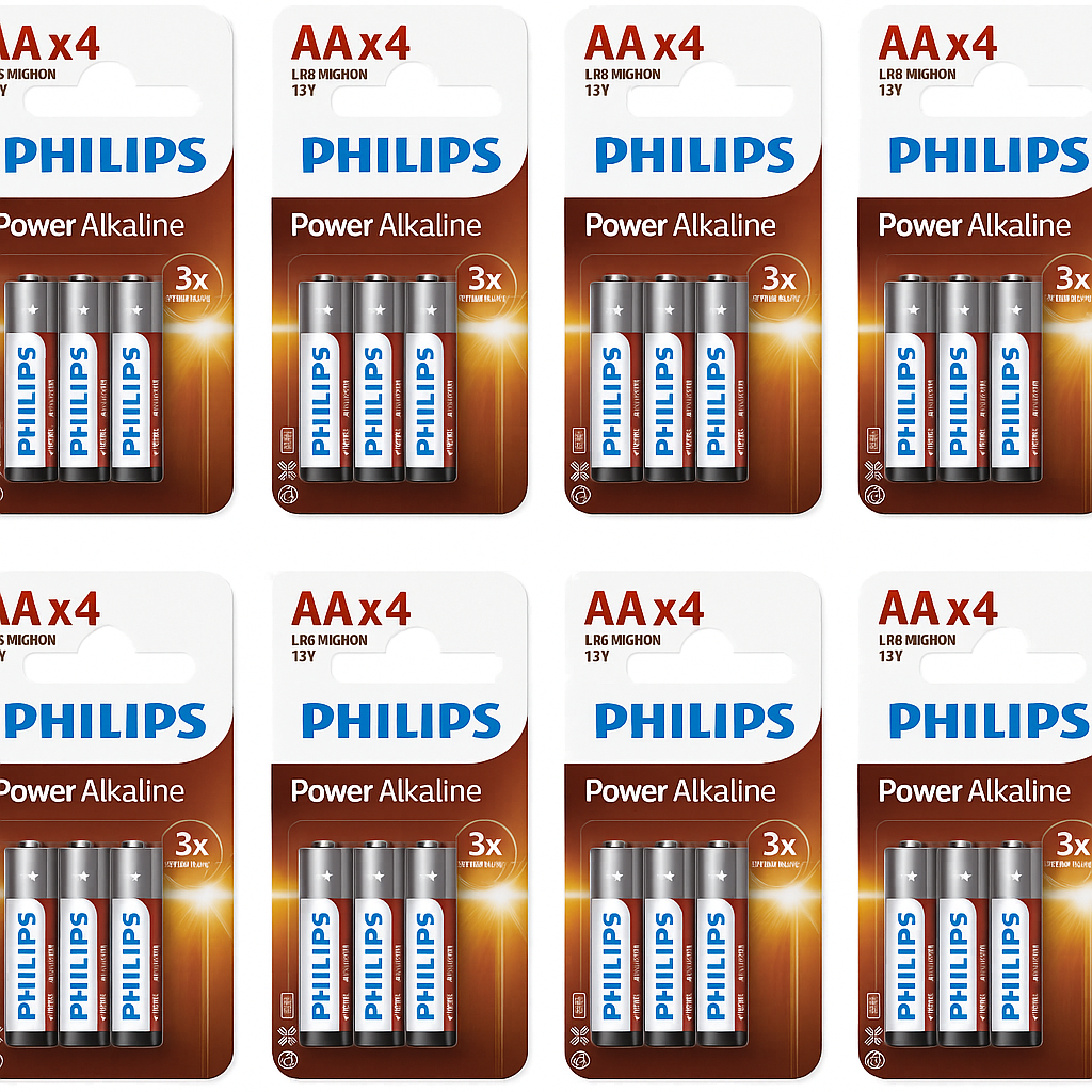 Philips Power Alkaline - AA Batterijen - 16 stuks - Bundel Aanbieding