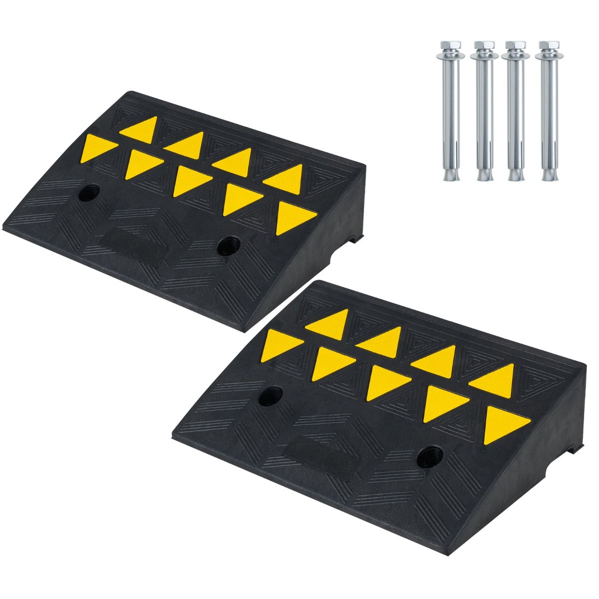 Coast Drempelopstapjes Set - Antislip rubber - Draagvermogen 15 ton - td10057-2ijs - maat M