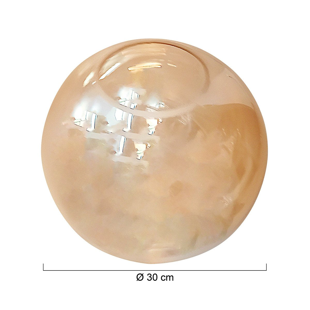 Steinhauer Glazen Bol Amber - 30 cm Doorsnede