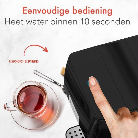 KitchenBrothers Heetwaterdispenser - 100℃ - 250 ml - 2.5L - Zwart