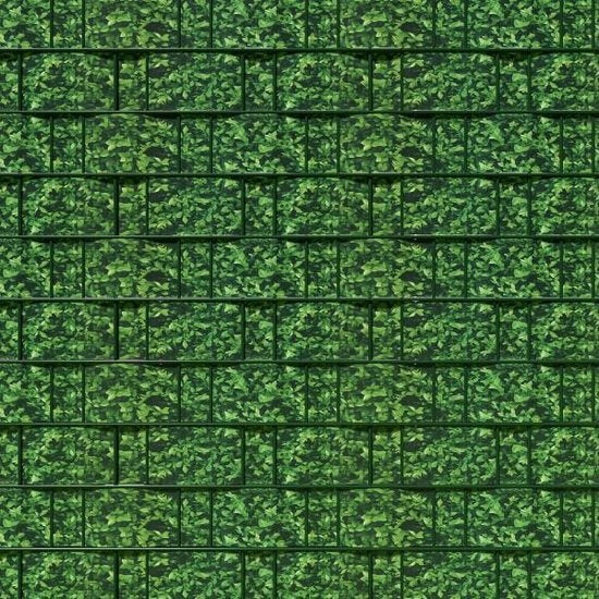 tectake Privacyfolie voor hek/tuinscherm - 70 meter - 19 cm hoog - buxus - 401882