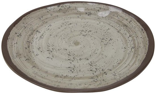 Bo-Camp - Dinerbord - Halo - 4 Stuks - Melamine - Beige