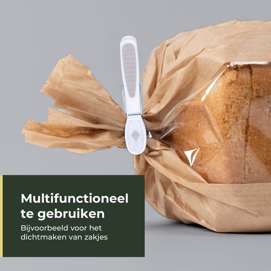 Gandria Wasknijpers 24 Stuks - Kunststof Wasknijpers - Set van 24 Plastic Knijpers - Wasrek Knijpers 10 Kg - Grijs/Wit en Wit/Grijs