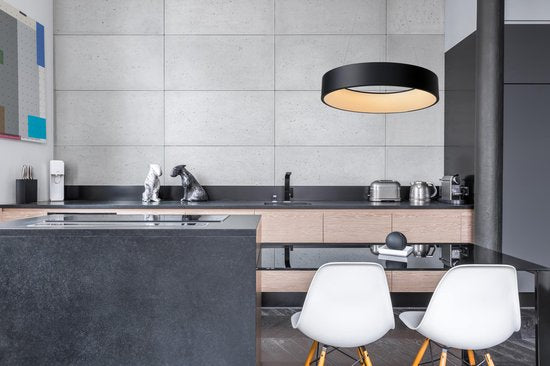 Lucide TALOWE LED - Hanglamp - Ø 60 cm - LED Dimbaar - 1x39W 3000K - Zwart