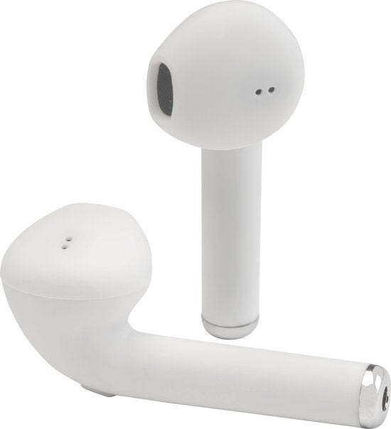 Denver TWE-46 - Earbuds - Wireless - Draadloos Oordopjes - Bluetooth - met oplaad case - handsfree - sporten - headset - In-ear - Bluetooth 5.0 - Wit