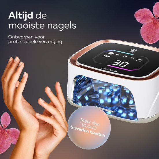 Beeperfect® UV Lamp Gelnagels - Nagellamp - UV Led - Nageldroger - Draadloos - Reflecterende binnenkant - Rose Goud
