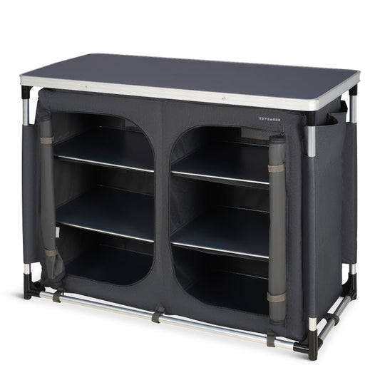 Trvlmore campingkast - XXL opbergruimte - inklapbaar - aluminium frame - outdoor kast