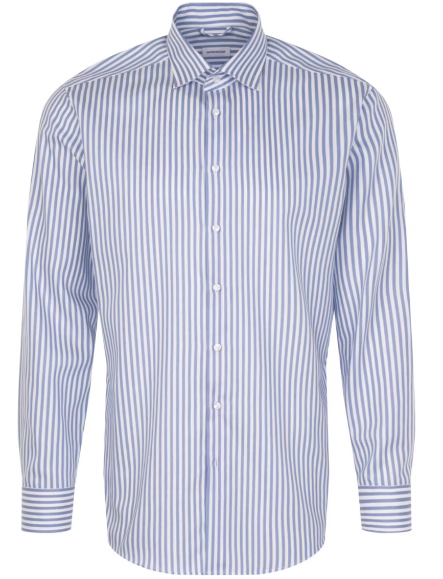 Seidensticker New Kent Business Overhemd Heren – Regular Fit – Maat 42 – Mid Blue