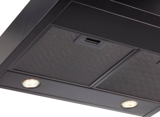 Inventum AKO6015ZWA onderbouw afzuigkap 60 cm - Afzuigcapaciteit 350 m3/h - Geschikt voor grote keuken - 3 standen - Ledspots - Luchtafvoer en recirculatie - Zwart