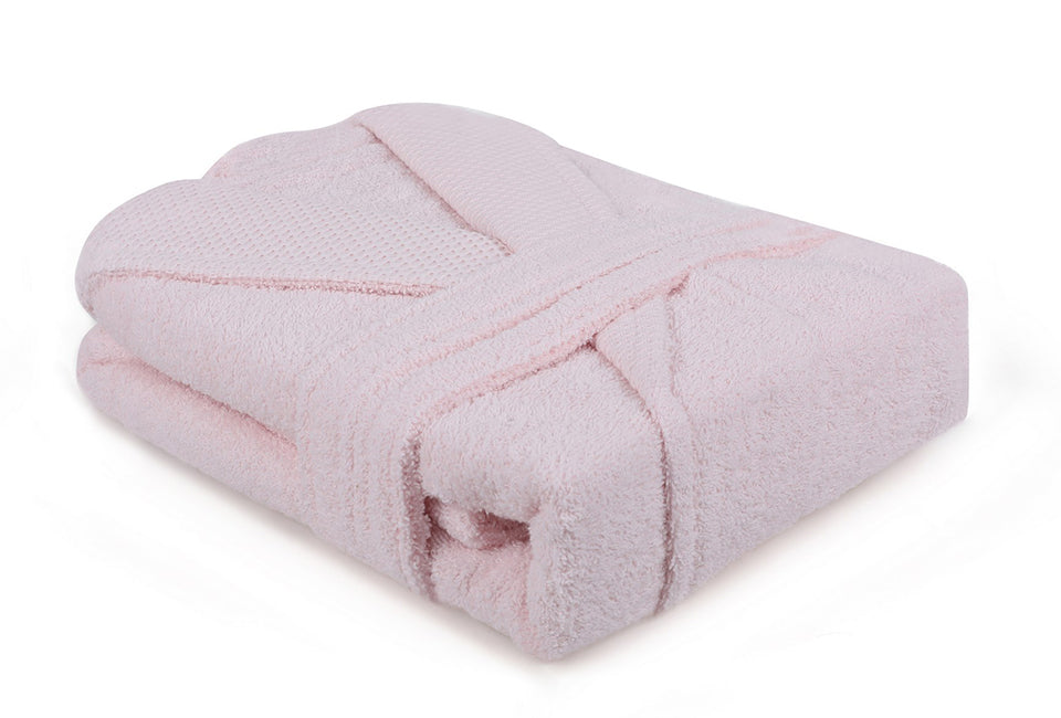 Capa Home luxe badjas katoen 360 gr/m² – roze – maat M – unisex